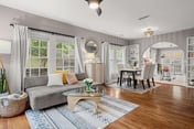 Candy-Colored SoCo Cottage | Outdoor TV + Grill