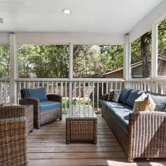 Sizable Screened in Porch w/ Luxury Kitchen + Bath
