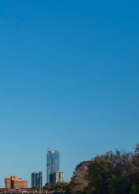 ACL Music Fest marquee sign lit up at night in Austin, Texas